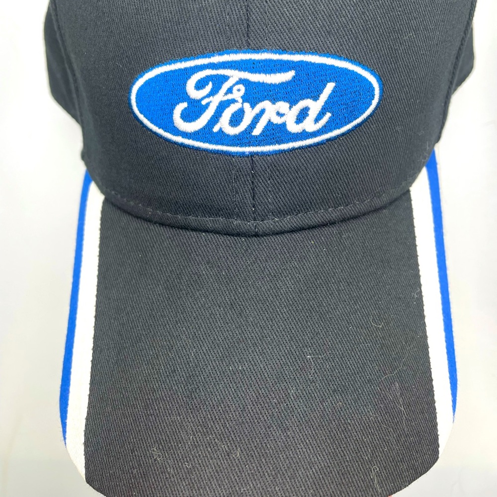 FORD NWT Velcro adjustable black and blue baseball hat